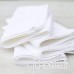 Linenme Lot de 12 serviettes de table en coton Blanc 45 x 45 cm - B00KFFP6T0